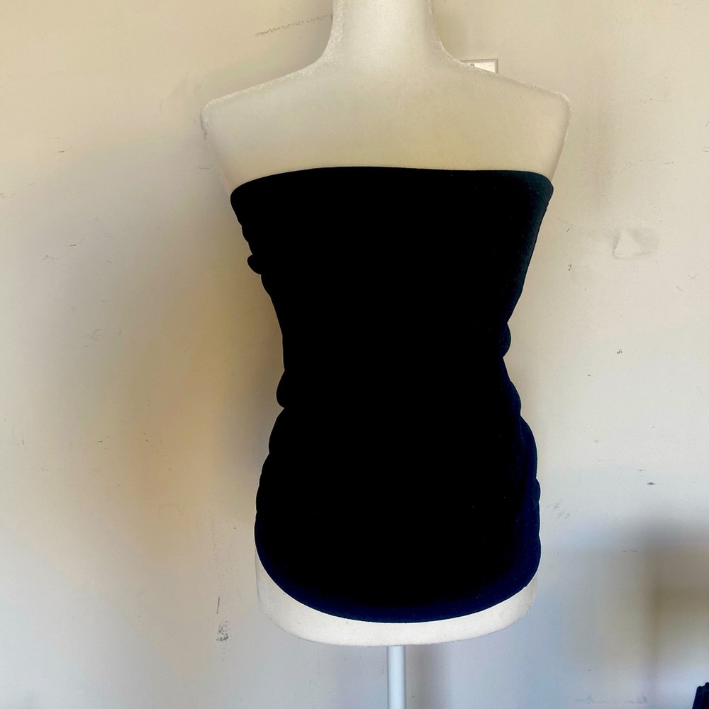 Sparkly black tube top